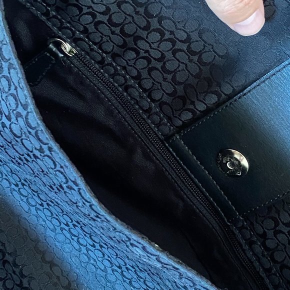 Hudson Signature Commuter Large F0785-f77004 Black/Black Canvas and Leather - Picture 8 of 11